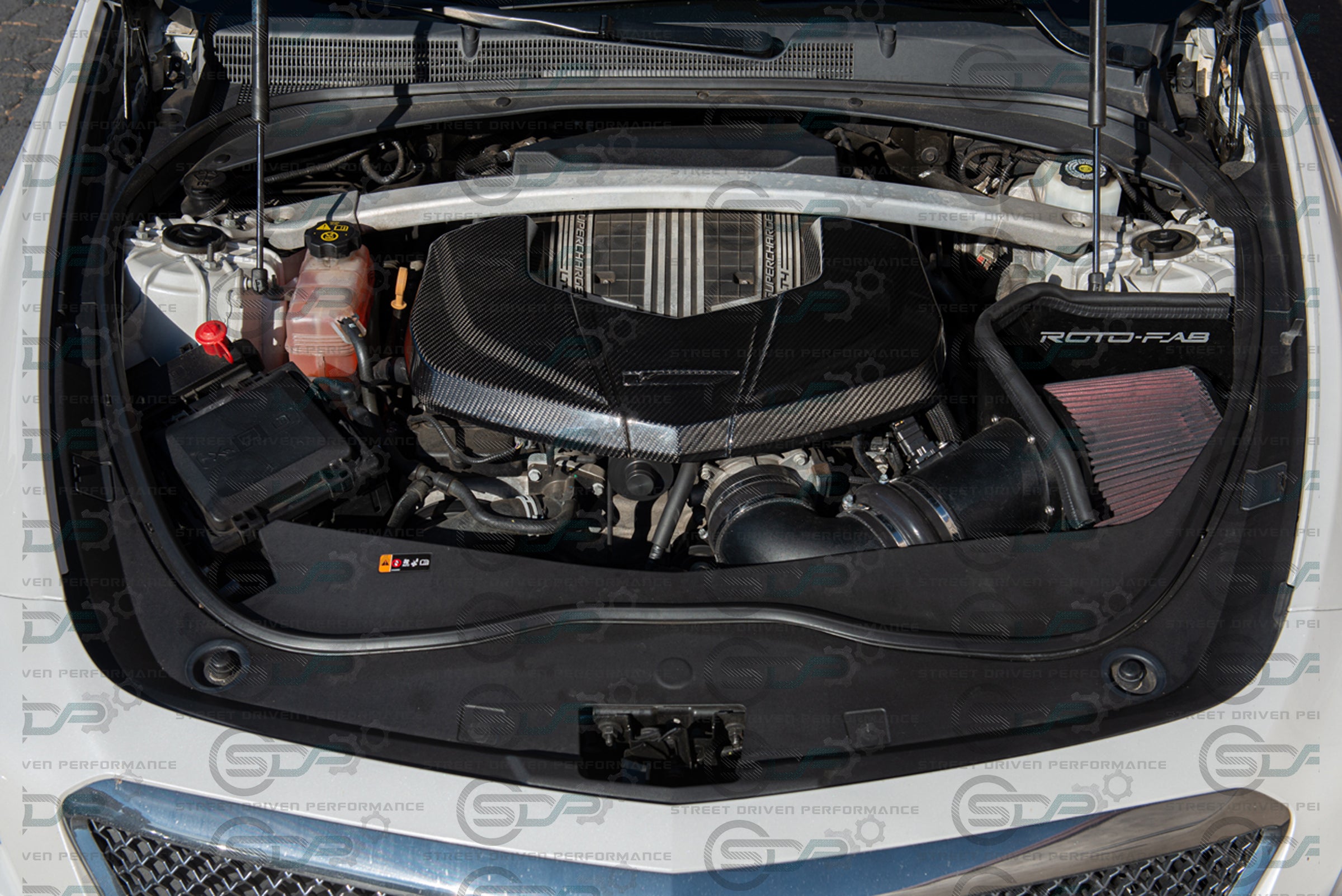 CTS-V V3 - Carbon Fiber Engine Cover for Chevrolet LTx LT4 Supercharged engines